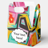 Kleurige gaten textuur bedankdoosjes (Geopend)