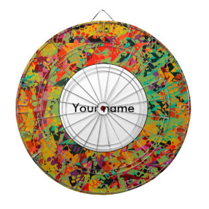 Kleurige gaten textuur dartbord