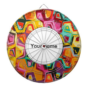 Kleurige gaten textuur dartbord