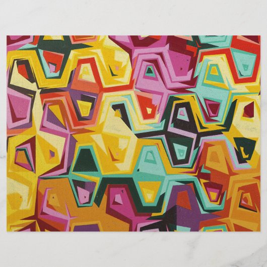 Kleurige gaten textuur flyer (Achterkant)