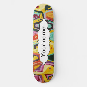 Kleurige gaten textuur skateboard