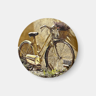  kleurige gele fiets magneet