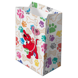 Kleurige Hondenpoten Medium Cadeauzakje