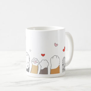 Kleurige Kattenpoot Mok