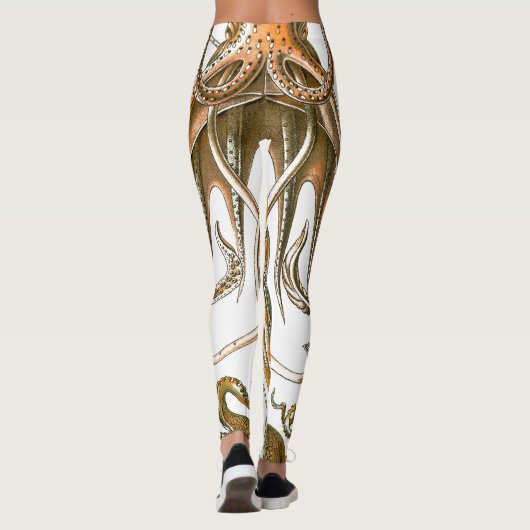 kleurige octopus, vierkant leggings (Achterkant)