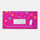 Kleurige Pootafdruk Bureaumat (Keyboard & Muis)