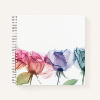 Kleurige Röntgen Bloemen Bruiloft Notitieboek