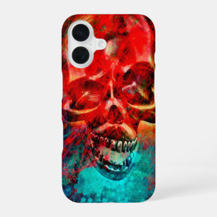 Kleurige schedel iPhone 16 hoesje
