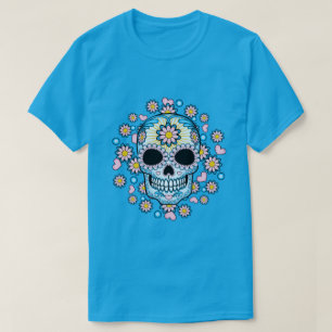Kleurige Suiker Schedel T-shirt