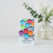 Kleurkaarsen Visitekaartje (Staand voorkant)