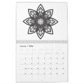 Kleurkalender voor volwassenen kalender (Jan 2026)