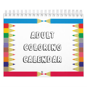 Kleurkalender voor volwassenen kalender