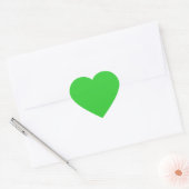 kleurkalk groen hart sticker (Envelop)