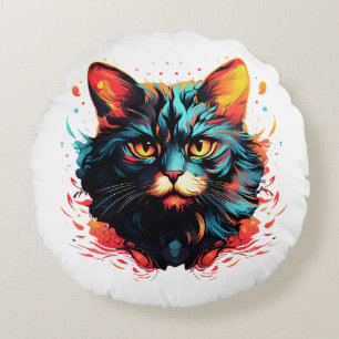 KLEURKAT ROND KUSSEN