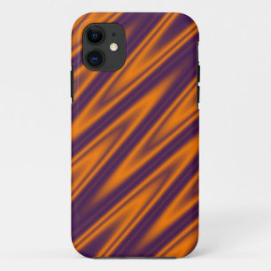 Kleurklassen ZigZag Stripes - oranje violet iPhone 11 Hoesje