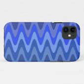 Kleurklassen ZigZag Waves - blauw Case-Mate iPhone Case (Achterkant (horizontaal))