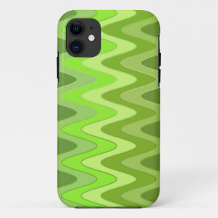 Kleurklassen ZigZag Waves - groen iPhone 11 Hoesje