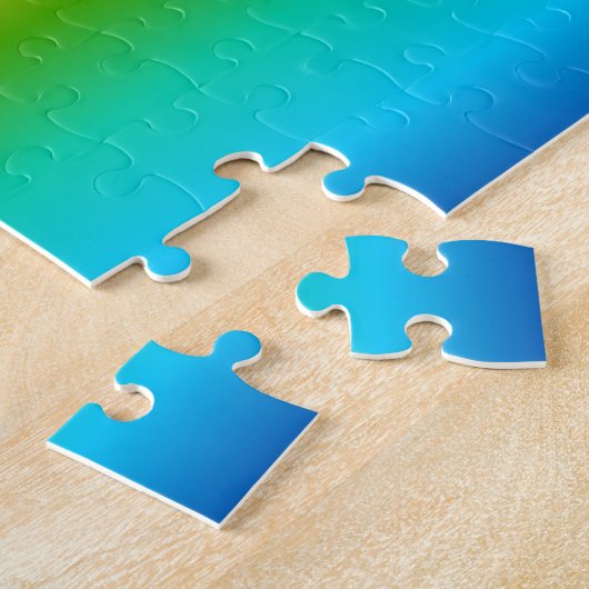 Kleurkleurgradiënt regenboog legpuzzel (Zijkant)