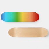 Kleurkleurgradiënt regenboog skateboard (Horizontaal)