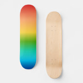Kleurkleurgradiënt regenboog skateboard (Voorkant)
