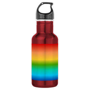 Kleurkleurgradiënt regenboog waterfles 
