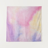 Kleurkleurig kleurig roze blauw wandkleed (Voorkant (horizontaal))