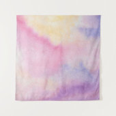 Kleurkleurig kleurig roze blauw wandkleed (Voorkant)