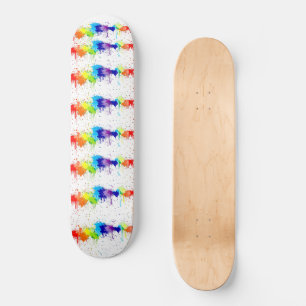 Kleurkleurig schaats voor platterverf skateboard