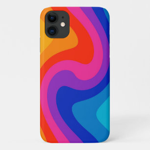 Kleurkleurig vervormd kleurenwiel iPhone 11 hoesje