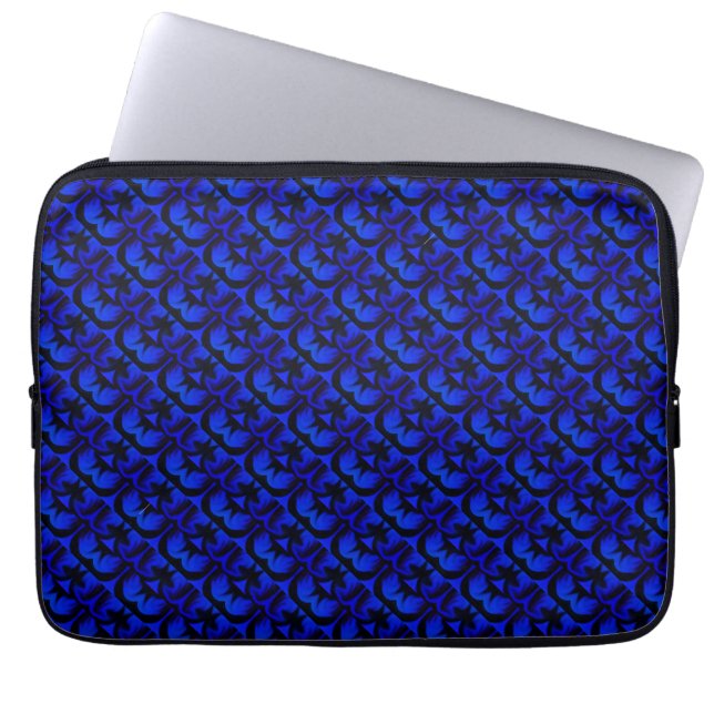 Kleurkleurige daskleurstof laptop sleeve (Voorkant)