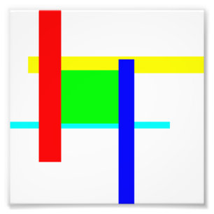 Kleurkleurige knug foto afdruk