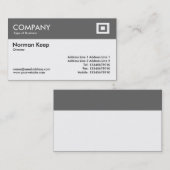 Kleurkoptekst - Midden grijs Visitekaartje (Voorkant / Achterkant)