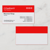 Kleurkoptekst - rood visitekaartje (Voorkant / Achterkant)