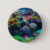 Kleurkoraal Ronde Button 5,7 Cm (Voorkant)