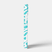 Kleurkoraalrif patroon Nautisch-wit blauw Case-Mate iPhone Case (Achterkant / Rechts)