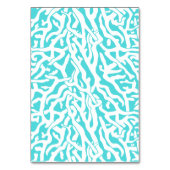Kleurkoraalrif patroon Nautisch-wit blauw Kaart (Voorkant)