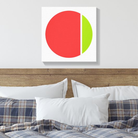 kleurkreuken canvas afdruk (Insitu (Slaapkamer))