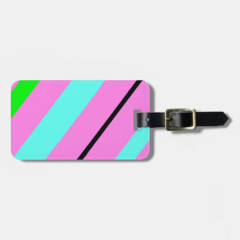 Kleurlijnen Bagagelabel