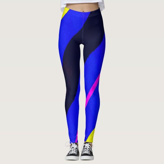Kleurlijnen Leggings (Voorkant)