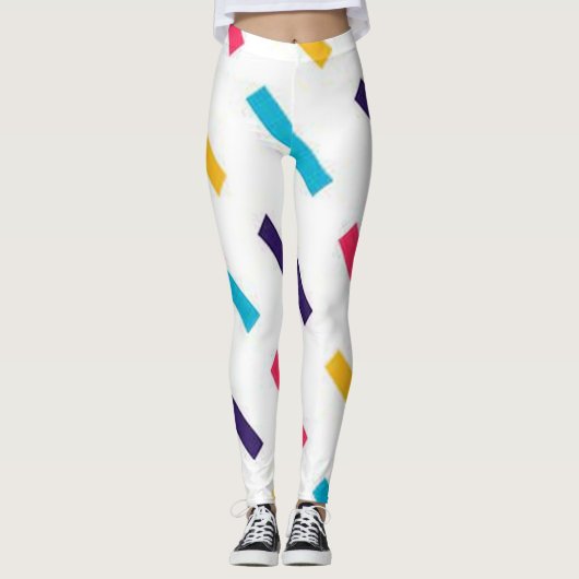 Kleurlijnen Leggings (Voorkant)