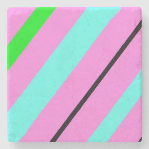 Kleurlijnen Stenen Onderzetter