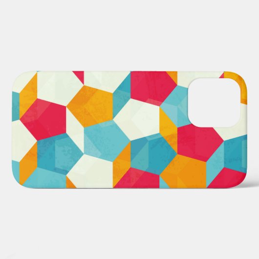 kleurloos mozaïekpatroon Case-Mate iPhone case (Achterkant (horizontaal))