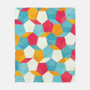 kleurloos mozaïekpatroon fleece deken