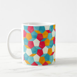 kleurloos mozaïekpatroon koffiemok