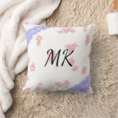 Kleurloze glitter spark pattern add monogram kussen (Deken)