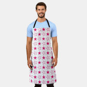 Kleurloze sterren, roze sterren  schort (Gedragen)