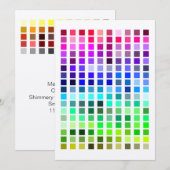 Kleurmonster Invite13 Kaart (Voorkant / Achterkant)