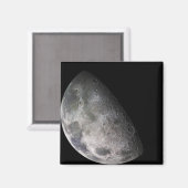 Kleurmozaïek van de maan op aarde magneet (Voorkant / Achterkant)