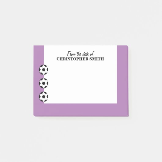 Kleurnaam voor Voetbal PERSONALIZE Post-it® Notes (Voorkant)