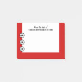 Kleurnaam voor Voetbal PERSONALIZE Post-it® Notes (Voorkant)